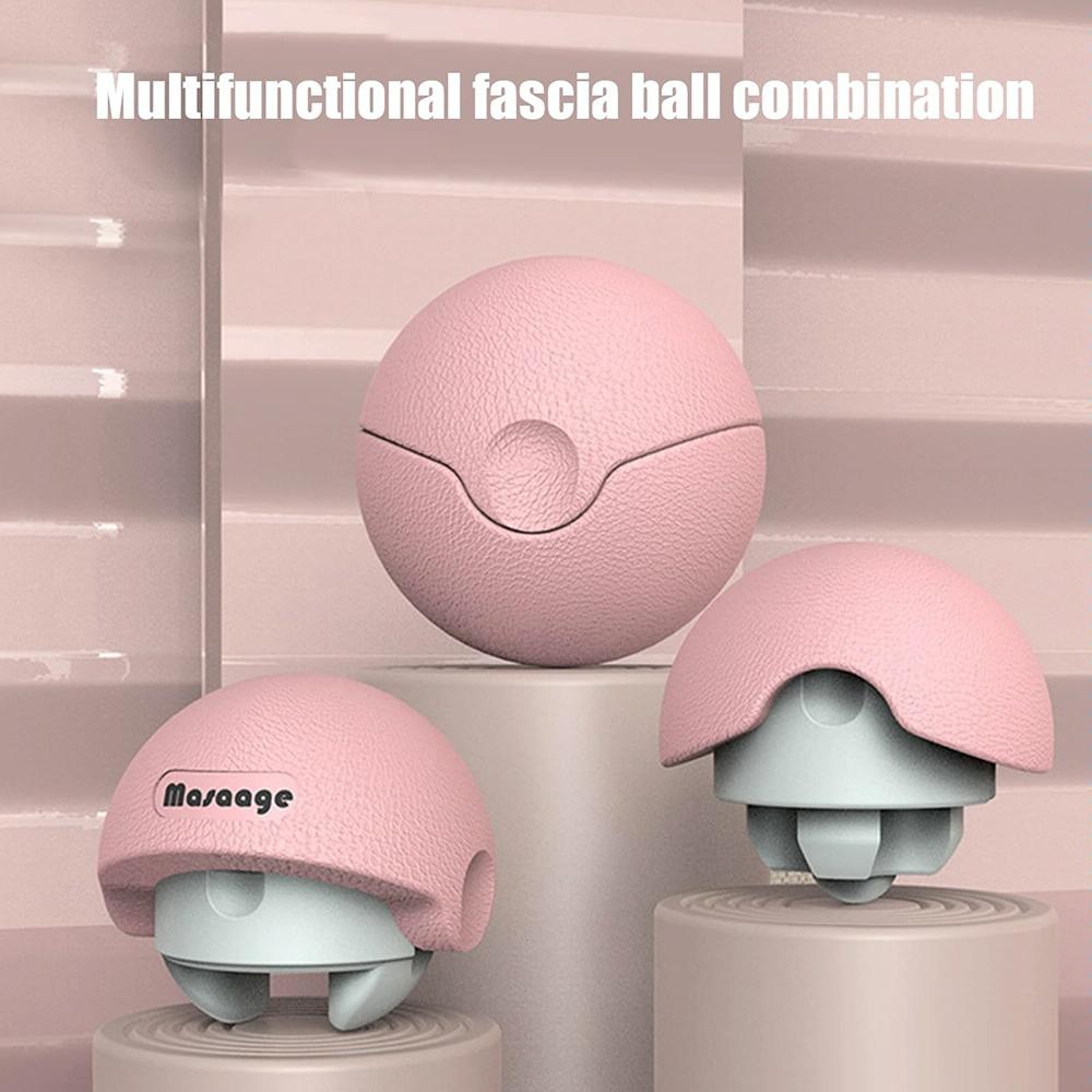 3-In-1 Fitness Yoga Massage Ball Cervical Meridian Massager - Gray 4