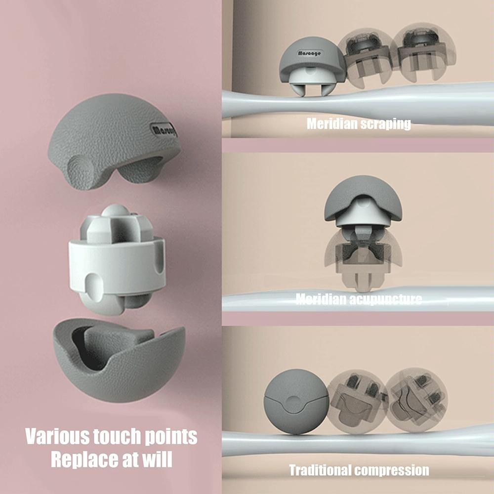 3-In-1 Fitness Yoga Massage Ball Cervical Meridian Massager - Gray 6