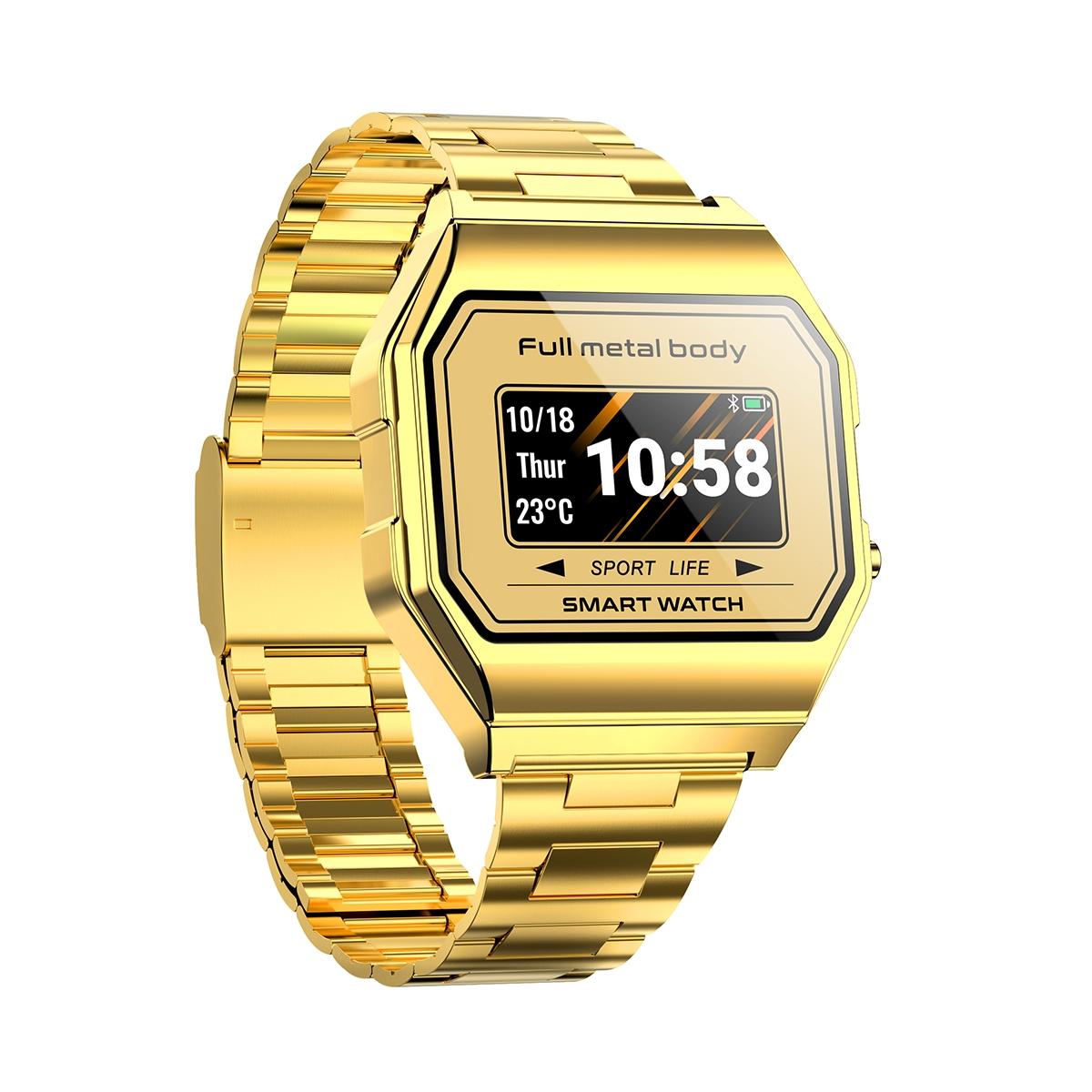 Waterproof Steel Smart Watch With Colour Screen - Silver 9