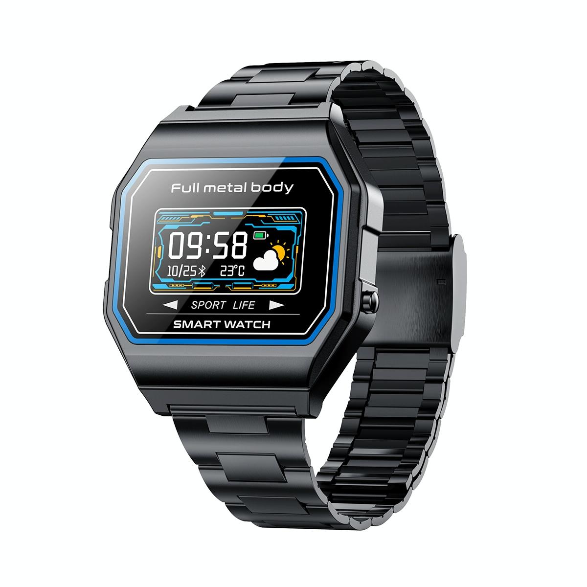 Waterproof Steel Smart Watch With Colour Screen - Silver 14