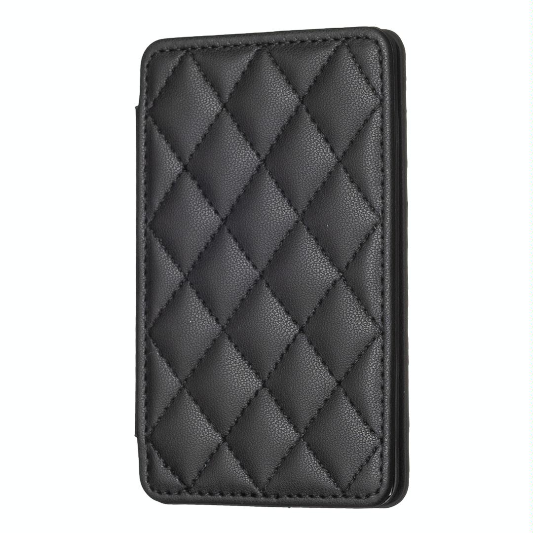 Rhombus Pattern Card Bag Back Sticker For Mobile Phones - Black 8