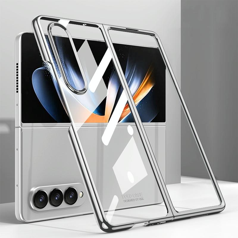For Samsung Galaxy Z Fold4 5G Electroplated Full Coverage Case - Silver