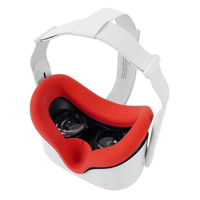 Silicone Vr Eye Mask Lens Cover Set for Oculus Quest 2 - Red 7
