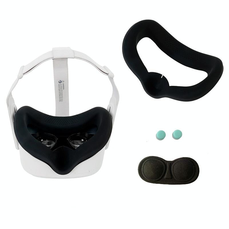 Silicone Vr Eye Mask Lens Cover Set for Oculus Quest 2 - Red 10
