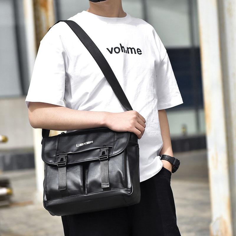 Large Capacity Business Messenger Bag For Men - Brown 9