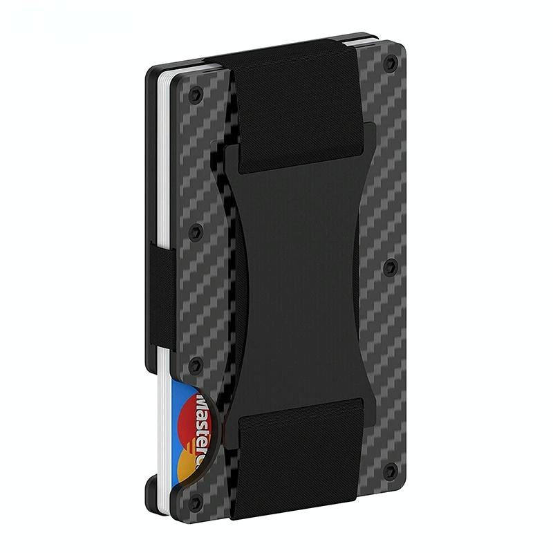 Carbon Fiber Rfid Card Holder - Secure & Stylish - Blue 5