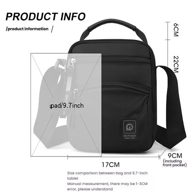 Waterproof Men Outdoor Messenger Bag Sports & Leisure Shoulder Bag - Deep Blue 8