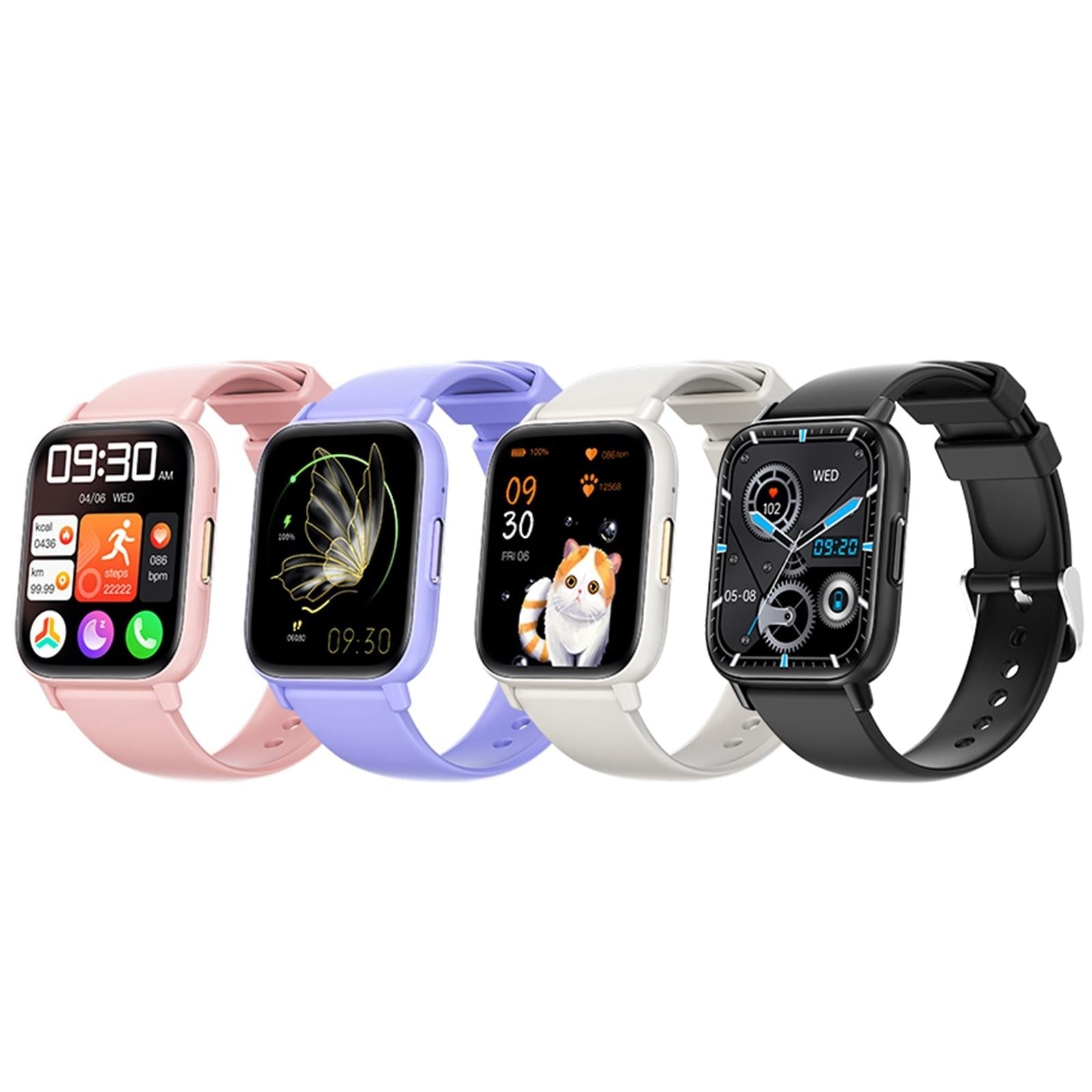 1.83 Inch Bt5.2 Smart Sport Watch Support Bluetooth Call / Sleep / Blood Sugar / Blood Oxygen / Temperature / Heart Rate / Blood Pressure Health Monitor - White 5