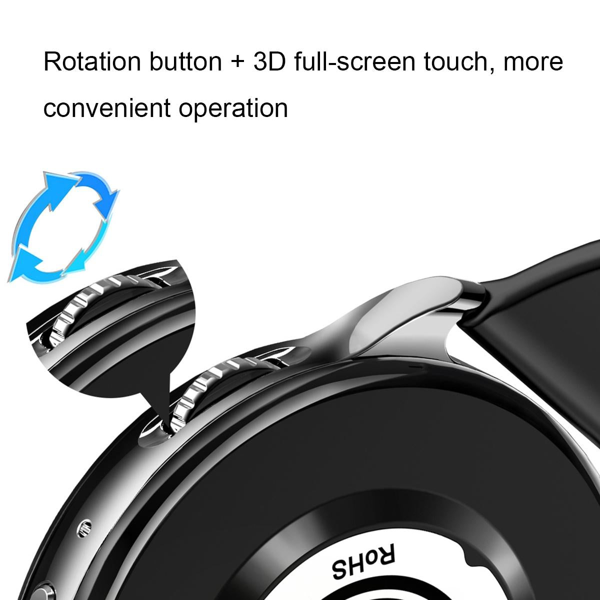 1.32 Inch Bluetooth Calling Smart Watch With Rotary Button - Silver Gray 6