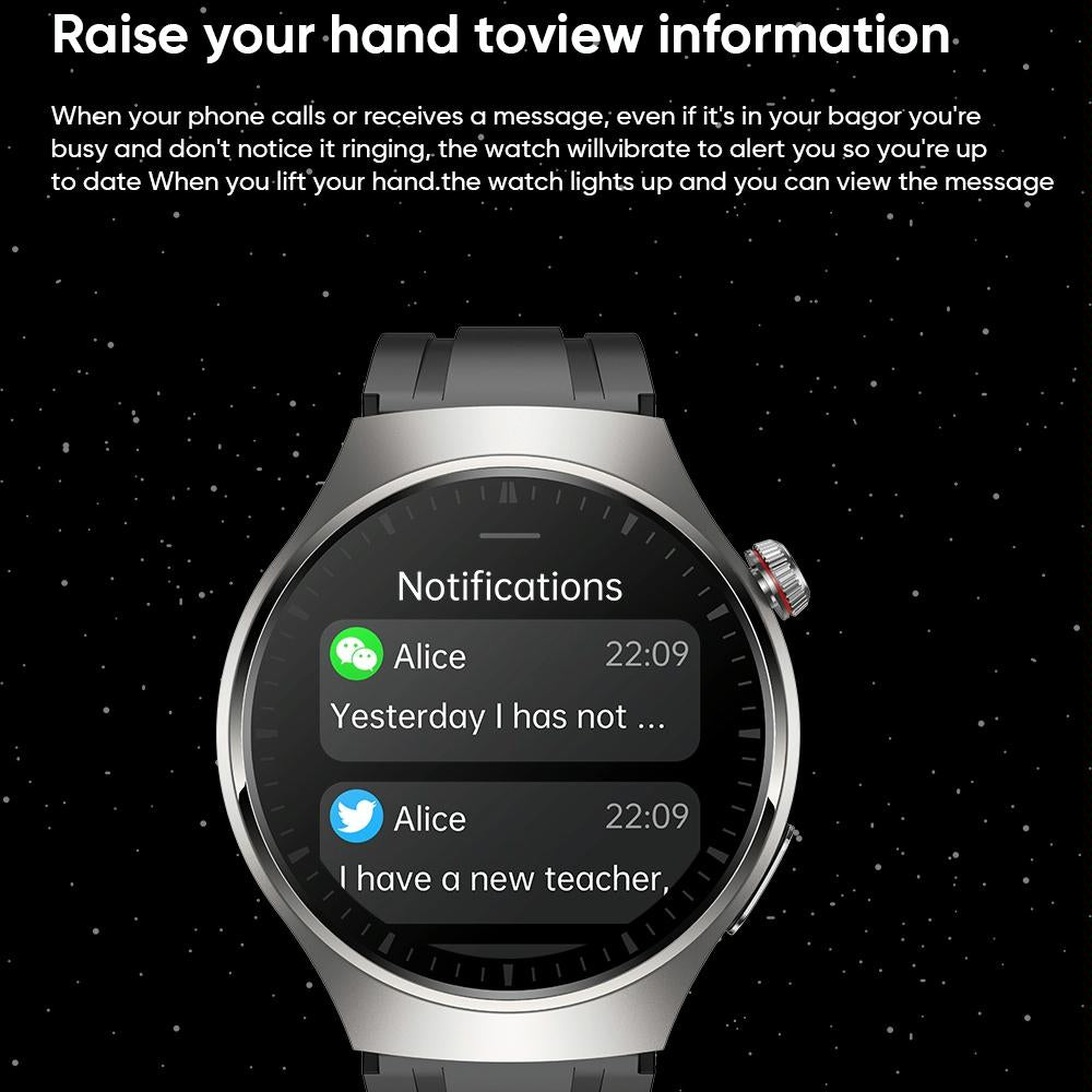 1.43 Inch Amoled Ip67 Smart Call Watch Support Ecg / Body Temperature / Blood Glucose Monitoring - Black 8