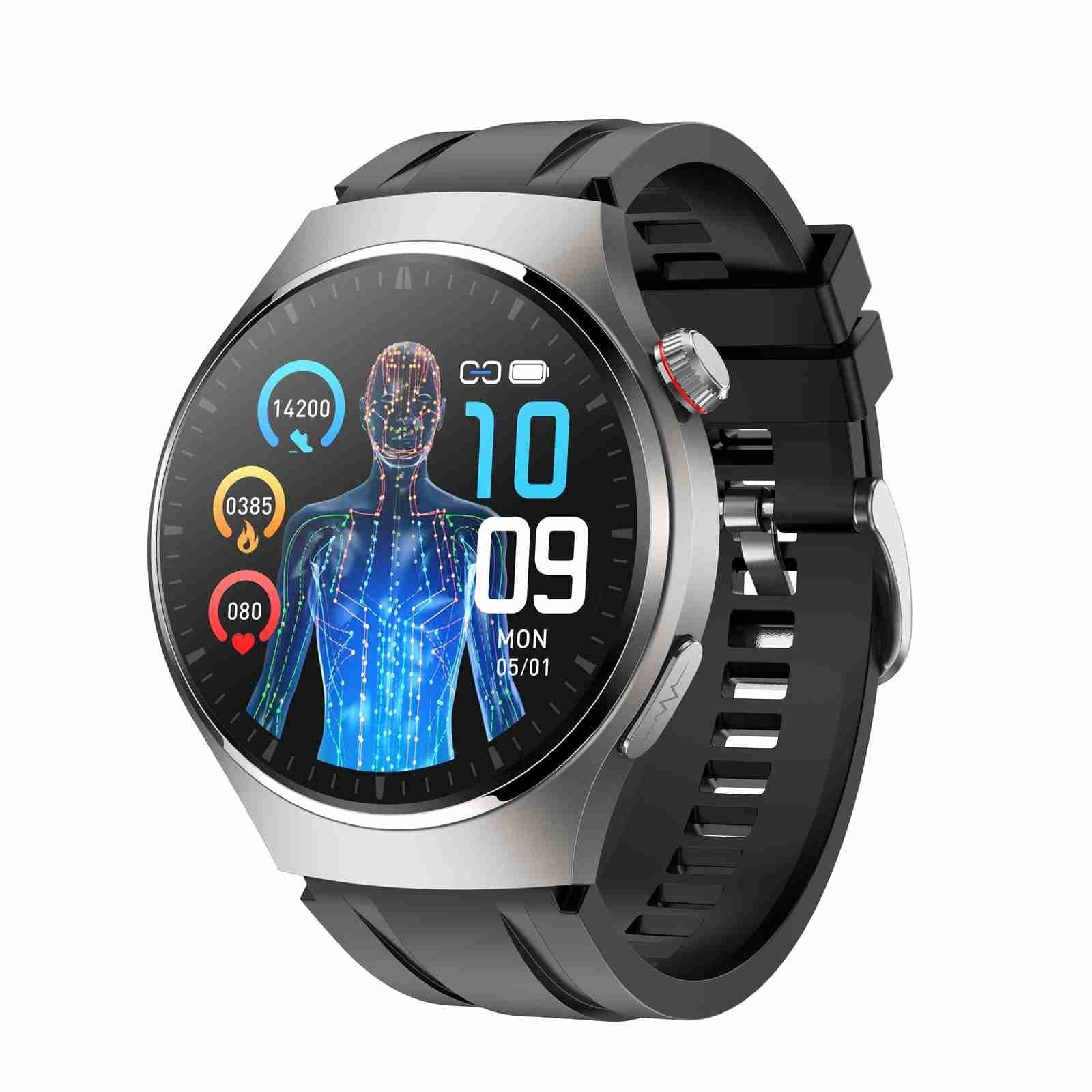 1.43 Inch Amoled Ip67 Smart Call Watch Support Ecg / Body Temperature / Blood Glucose Monitoring - Black 13
