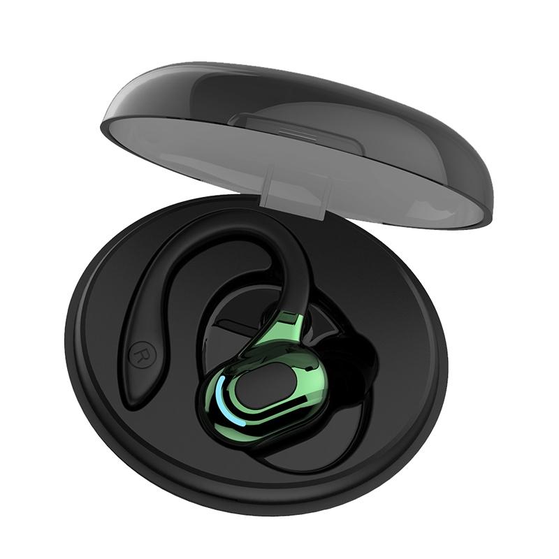 Wireless Bluetooth Earphones with Charging Case - F8 - Red Single Ear 13