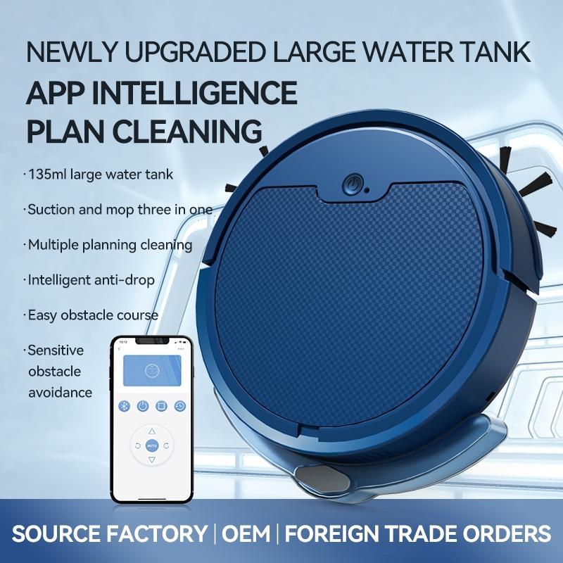 Intelligent Household Sweeping Robot with Path Charging - Max - Blue 4