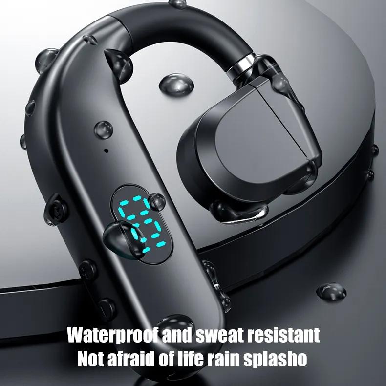 Wireless Bluetooth Headphone with Digital Display - Black - White 8