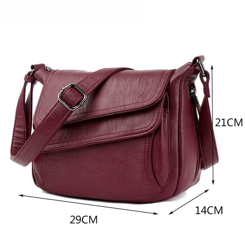 Stylish Leather Shoulder Bag For Summer - Purple 8