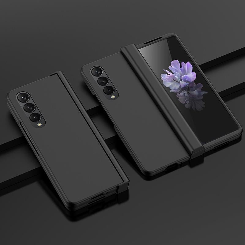 For Samsung Galaxy Z Fold4 5G Foldable Skin Feel Case - Black 9