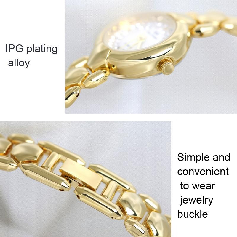 Women Diamond Chain Watch - Elegant Jewelry - Golden Silver 6