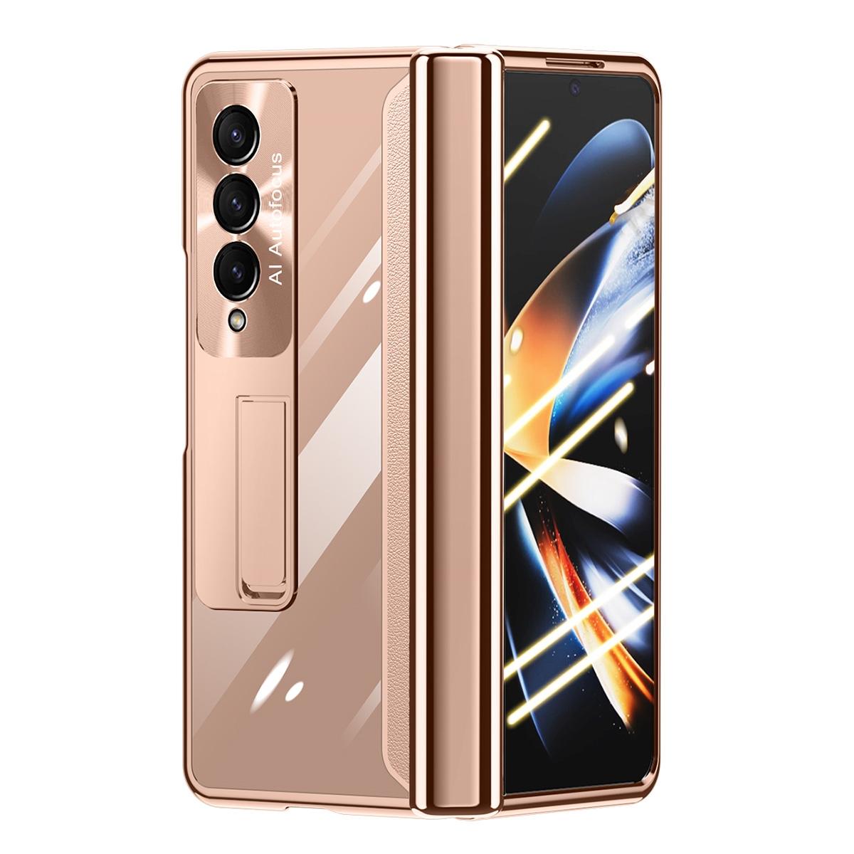 For Samsung Galaxy Z Fold4 5G Samsung Fold 4 Full Body Hinge Case - Electroplated - Green 9