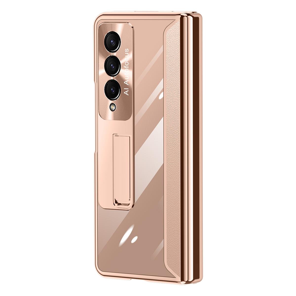 For Samsung Galaxy Z Fold4 5G Samsung Fold 4 Full Body Hinge Case - Electroplated - Green 10
