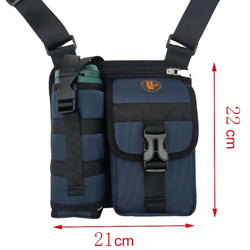 Waterproof Wear Resistant Cross Body Backpack For Outdoor Travel With Single Shoulder Design - Deep Blue 4