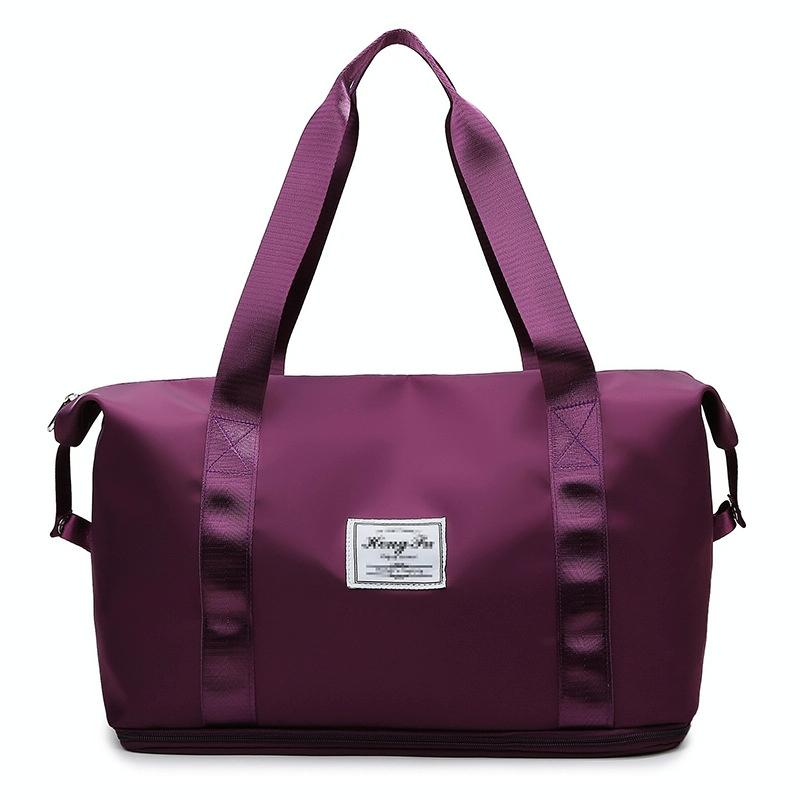 Sports Gym Duffel Bag with Wet / Dry Separation - Large Capacity - Pink 14