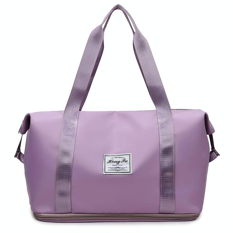Sports Gym Duffel Bag with Wet / Dry Separation - Large Capacity - Pink 15