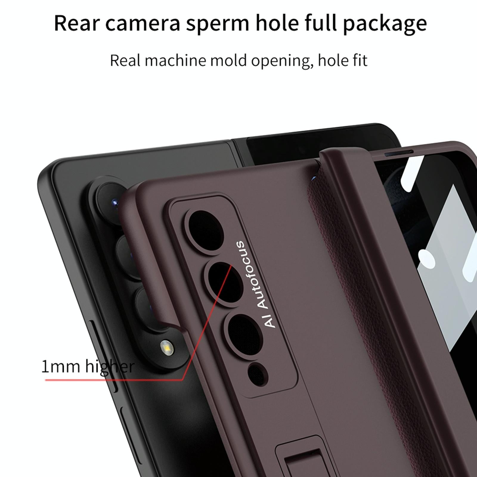 For Samsung Galaxy Z Fold4 5G Magnetic Fold Case - Full Coverage - Gold 7