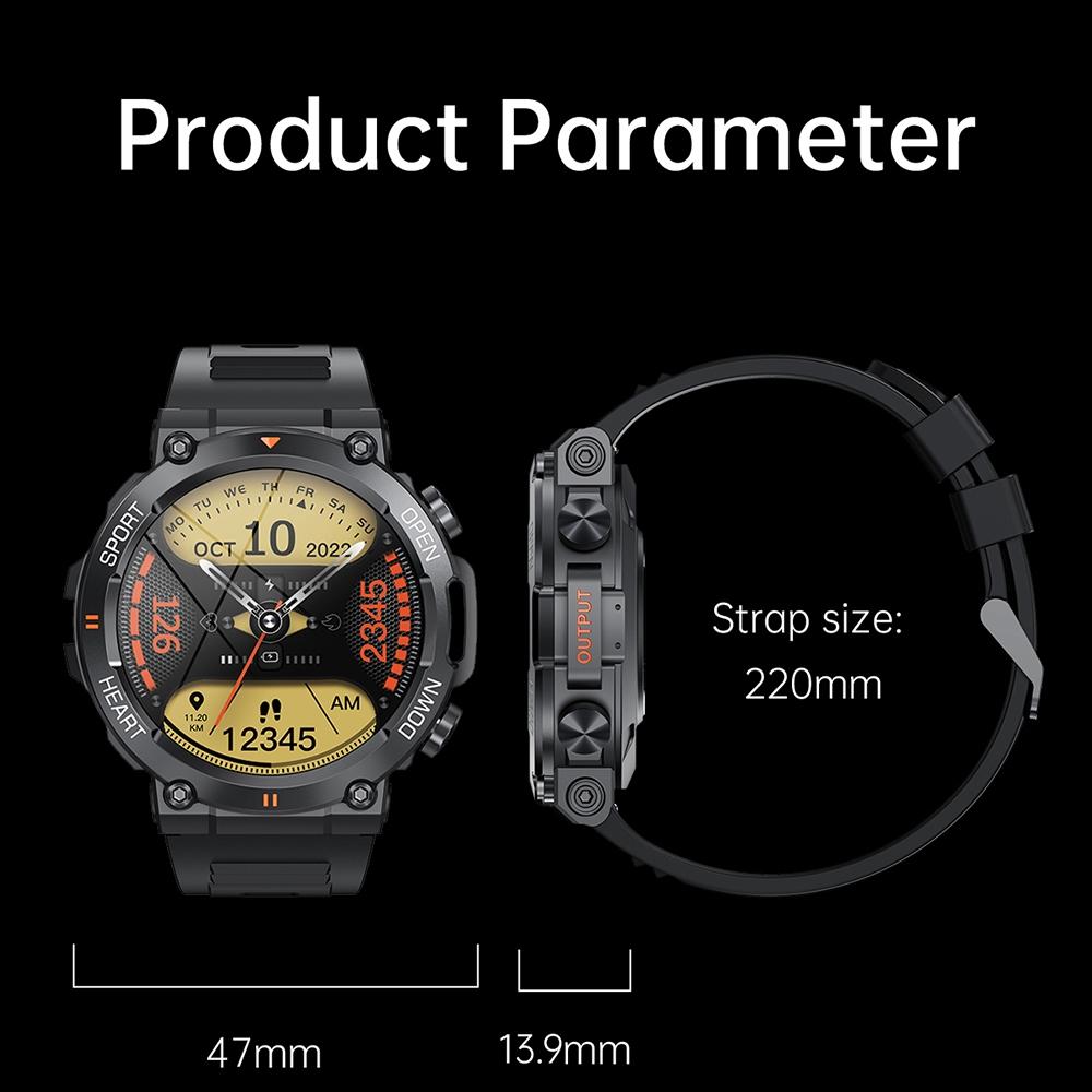 1.39 Inch Heart Rate / Blood Pressure / Blood Oxygen Monitoring Smart Calling Watch - Green 3