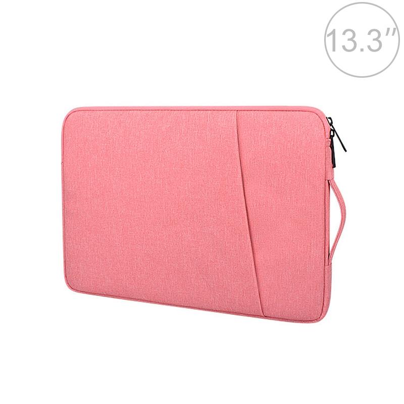 13.3 Inch Laptop Felt Sleeve Protective Case Carrying Bag - Pink 13