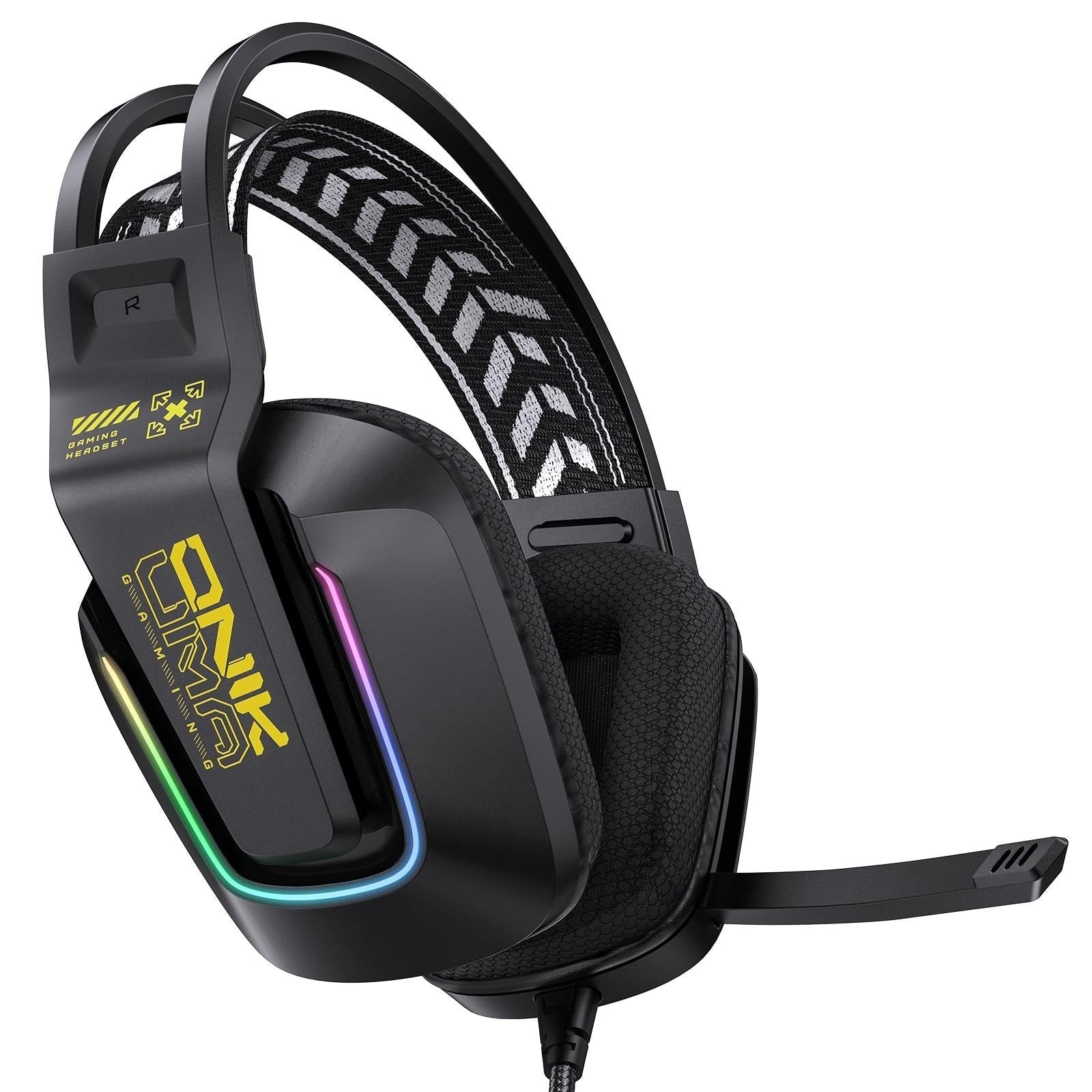 Rgb Gaming Headset With Microphone 2.2M Length - Pink 3