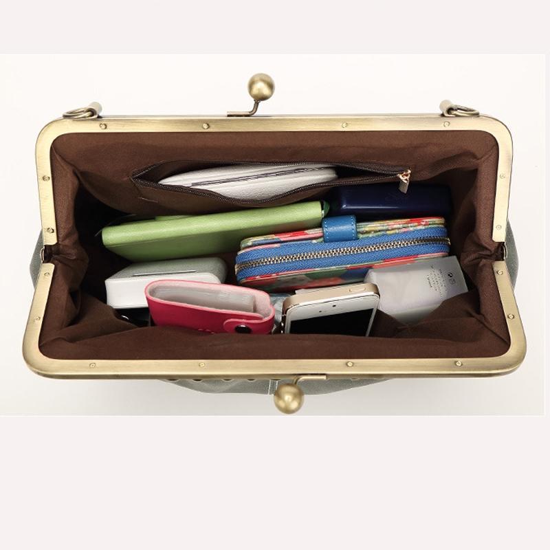 Retro Shoulder Bag For Women Messenger Style - Rose Red 10