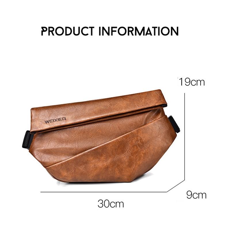 Compact Single Shoulder Crossbody Backpack For Men - Gray 4