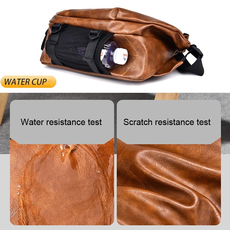 Compact Single Shoulder Crossbody Backpack For Men - Gray 10