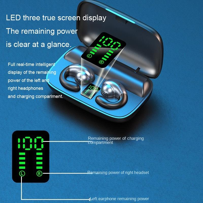 Wireless Bone Conduction Earphones with Noise Reduction - White 8
