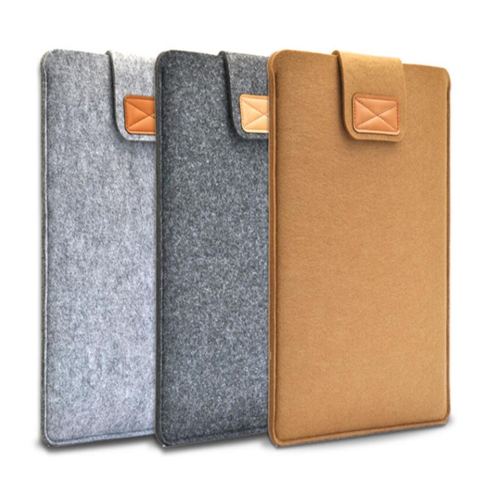 11 Inch Vertical Felt Laptop / Tablet Sleeve Bag - Dark Gray 3