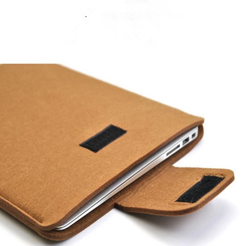 11 Inch Vertical Felt Laptop / Tablet Sleeve Bag - Dark Gray 4
