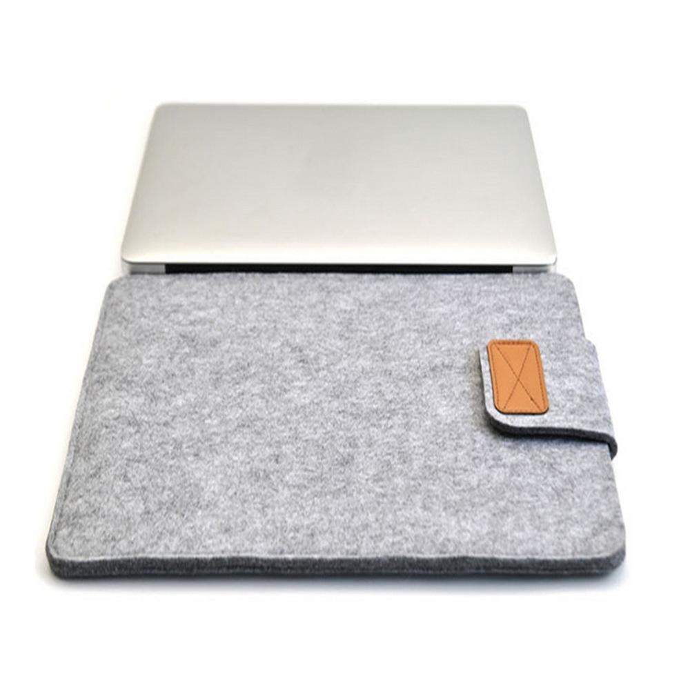 11 Inch Vertical Felt Laptop / Tablet Sleeve Bag - Dark Gray 7
