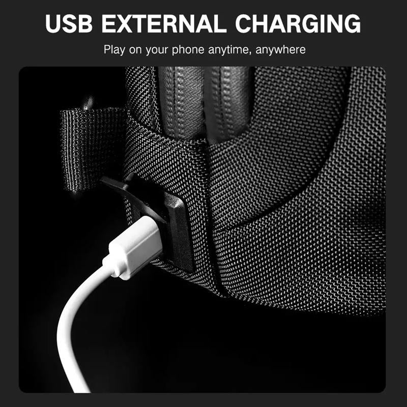 Waterproof Men Business Chest Bag With Usb Charging Port Anti Theft Shoulder Messenger Bag - Dark Grey 14