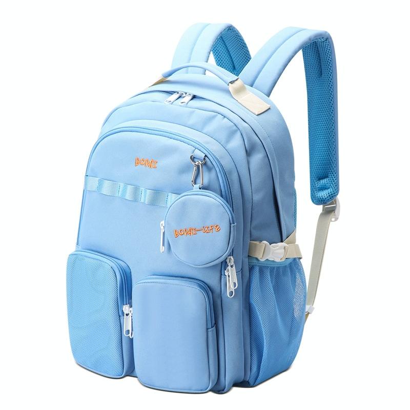 Lightweight Canvas Backpack - Compact and Durable - Light Blue 2