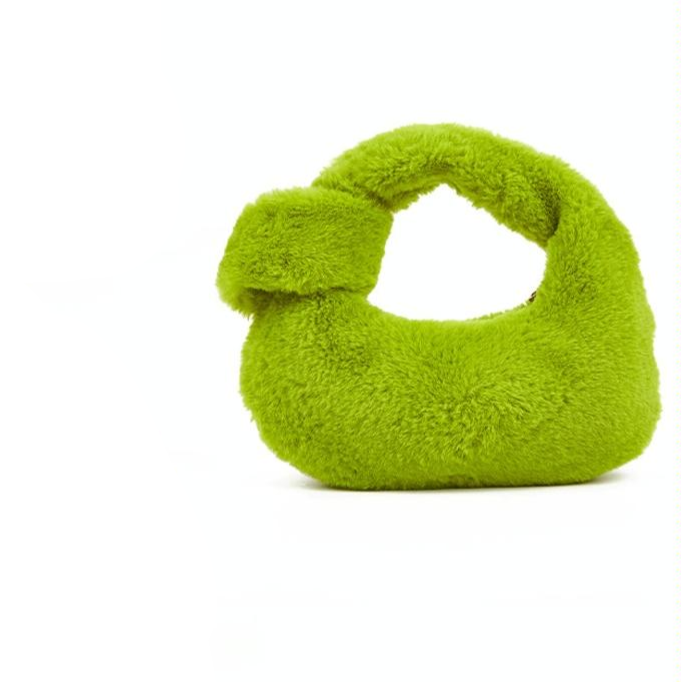 Plush Rabbit Fleece Tote with Knotted Handles - Ginger 14