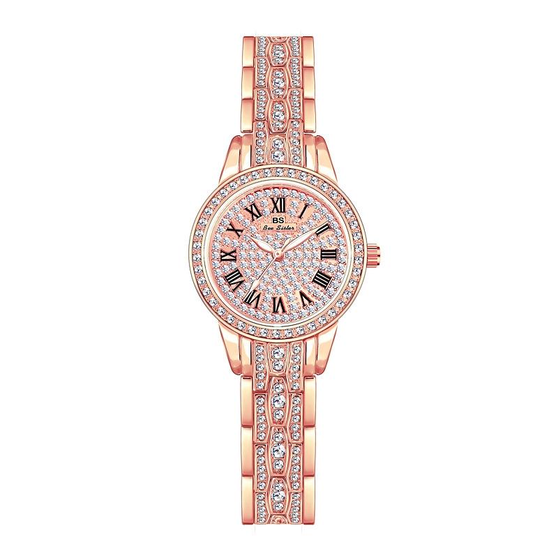 Diamond Chain Women Watch - Elegant and Stylish - Rose Gold