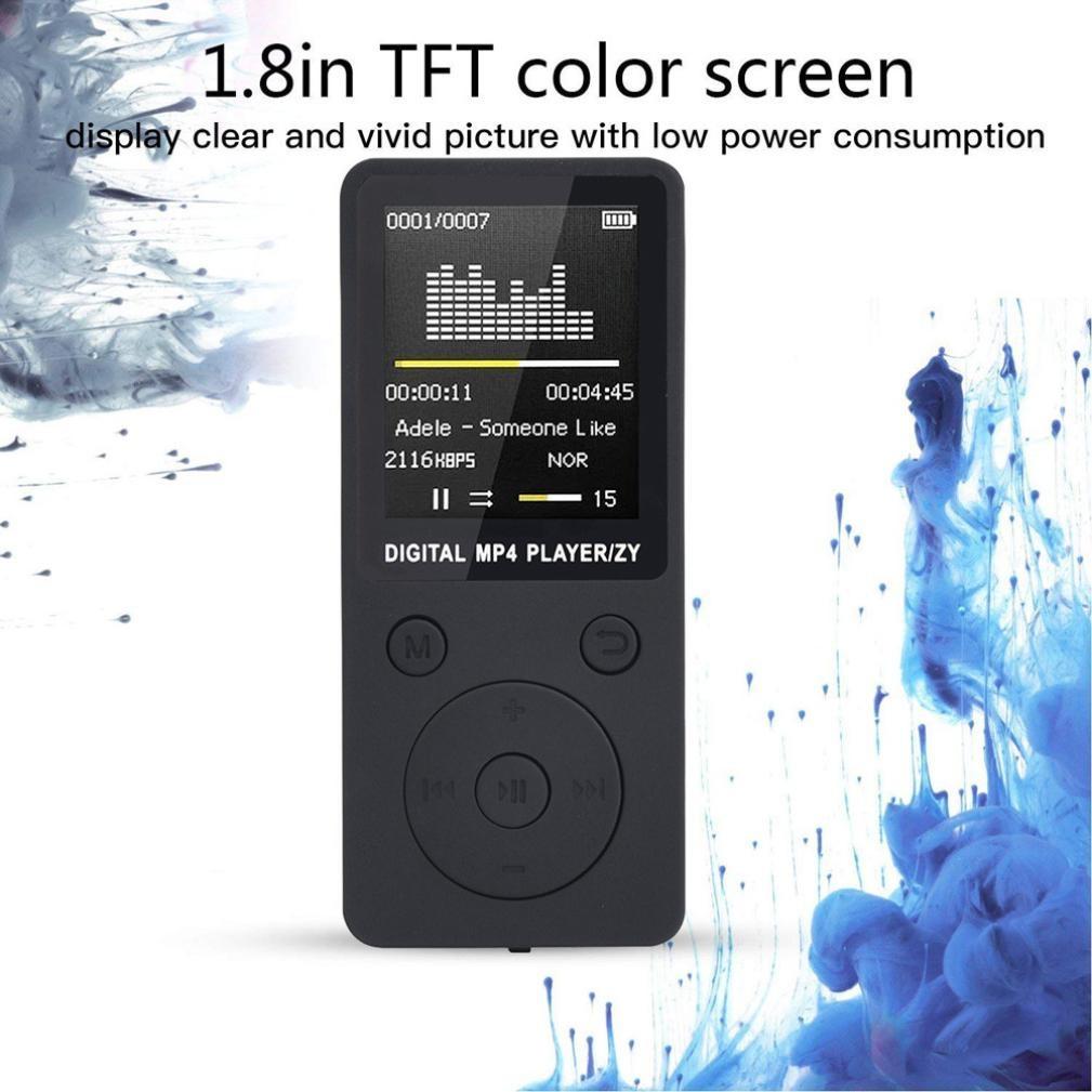 Portable Mp4 Music Player With Fm Radio & Recording Black - Pink No Memory 6