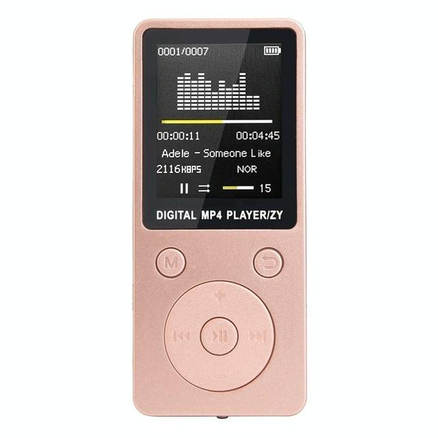 Portable Mp4 Music Player With Fm Radio & Recording Black - Pink No Memory 8