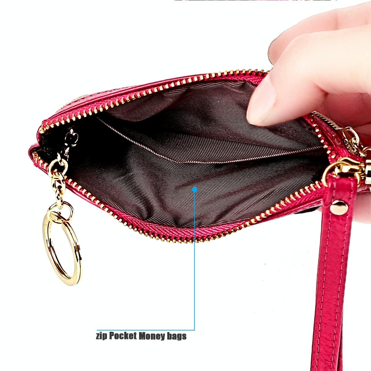 Mini Leather Fox Key Case for Sewing Thread - Red 6
