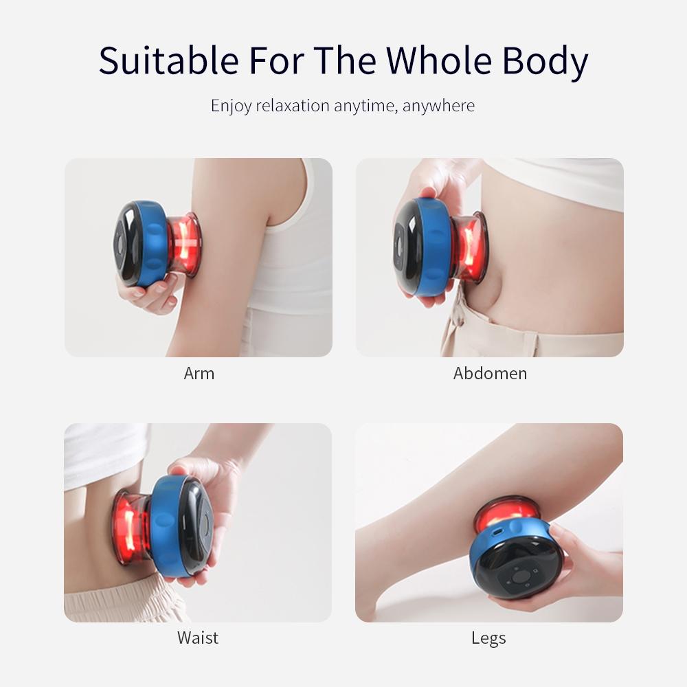 Electric Cupping Massager Compact & Effective - Red Wine 8