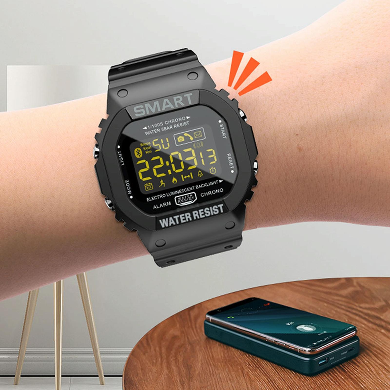 1.21 Inch Fstn Lcd Screen 50M Waterproof Smart Watch Support Information Reminder / Remote Camera / Sport Record Black - Eda001133601C 13
