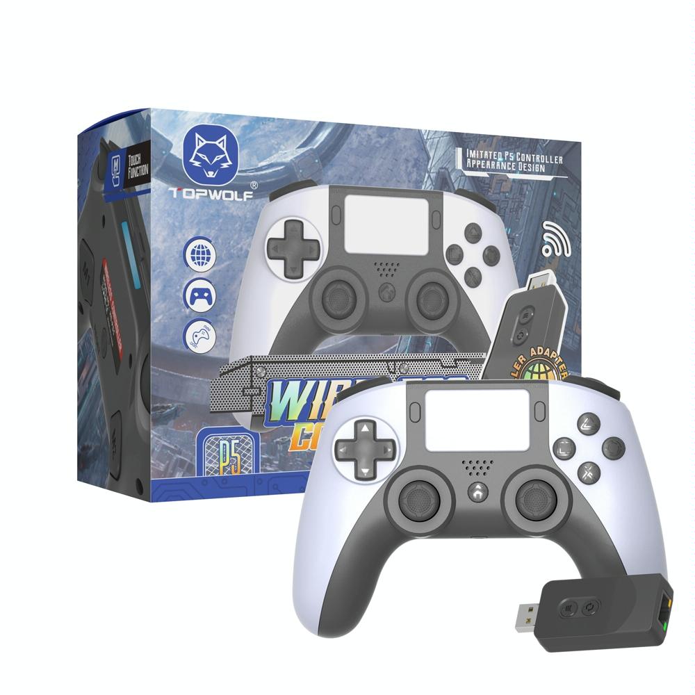 Wireless Bluetooth Game Controller for Ps5 / Ps4 / Pc - Black + Red 6
