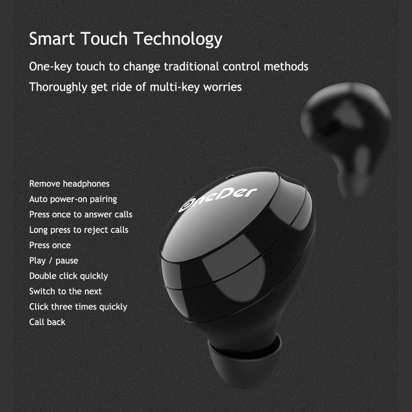 Waterproof Tws Bluetooth Earphones - Hd Stereo Sound - White 4