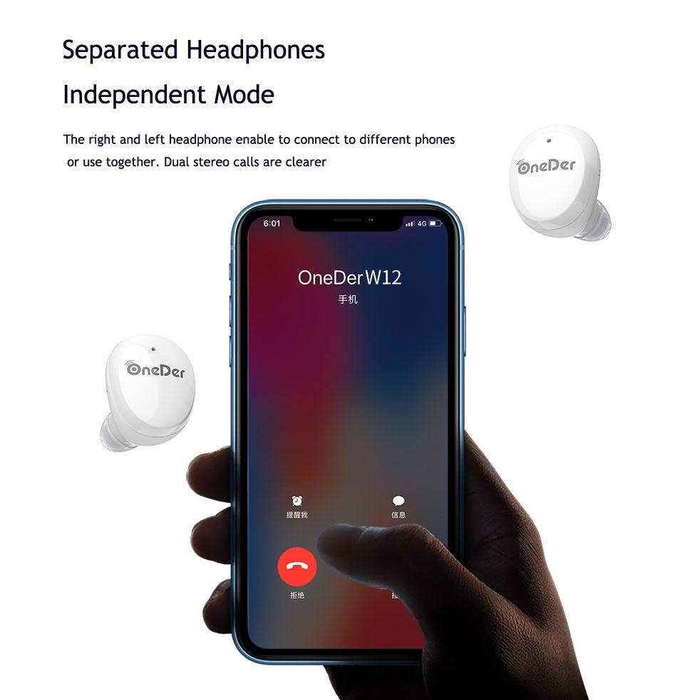 Waterproof Tws Bluetooth Earphones - Hd Stereo Sound - White 6