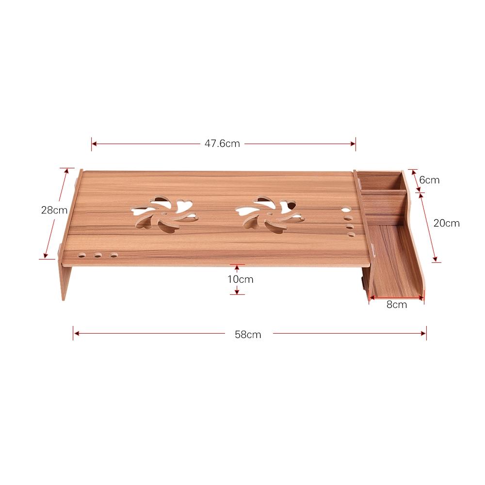 Wood Monitor Stand with Keyboard Storage - Tbd049404601C 11